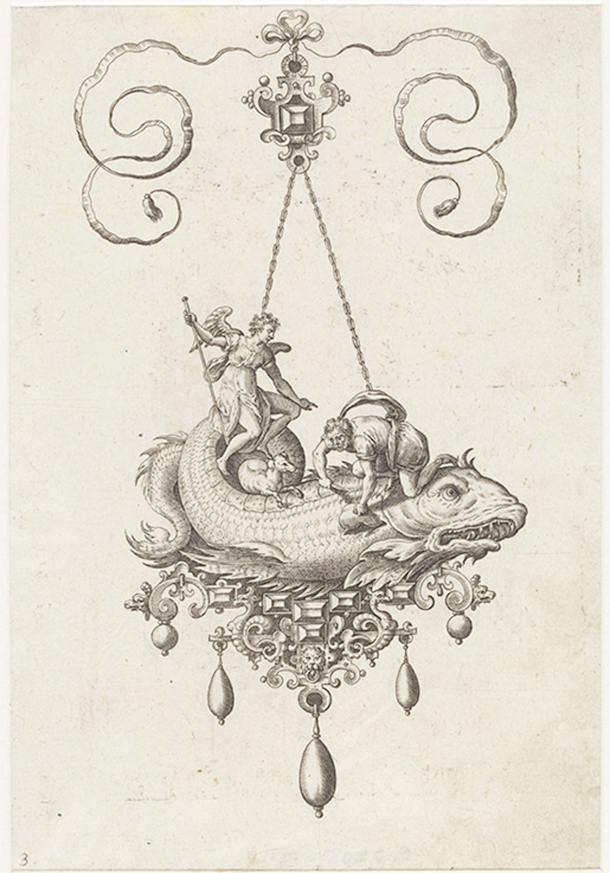 Pendant with a Fish Carrying Tobias and the Angel