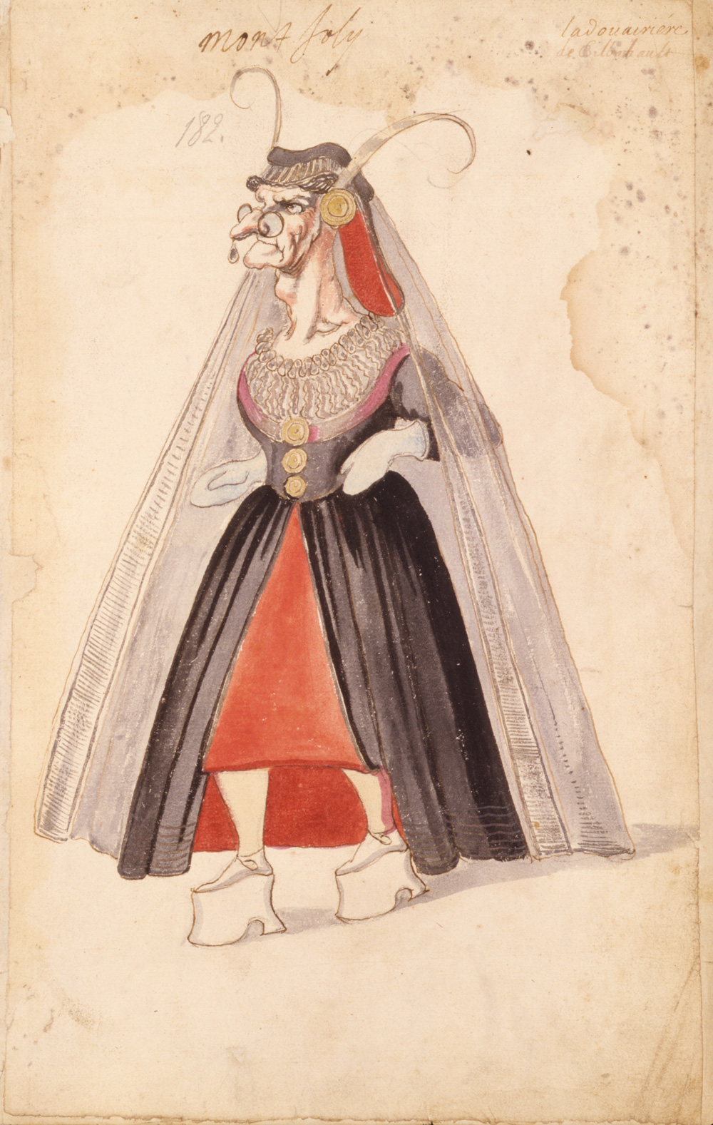 Costume of a noble woman under King Louis XIV of France