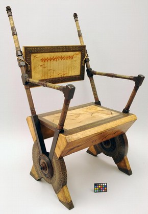 Figure 1 - Armchair after conservation treatment. Museum no. W.10-1968