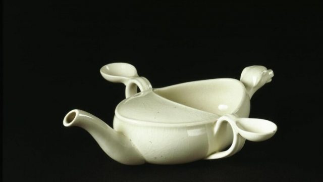 A Josiah Wedgwood-designed feeding cup – or 'physic cup' – for carers to feed those unable to feed themselves