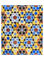 Design for mosaic pavement, cobalt blue