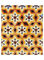 Design for mosaic pavement, brown and white