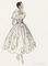 Roecliff & Chapman short evening dress, fashion illustration