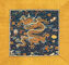 Dragon robe fragment with gold border