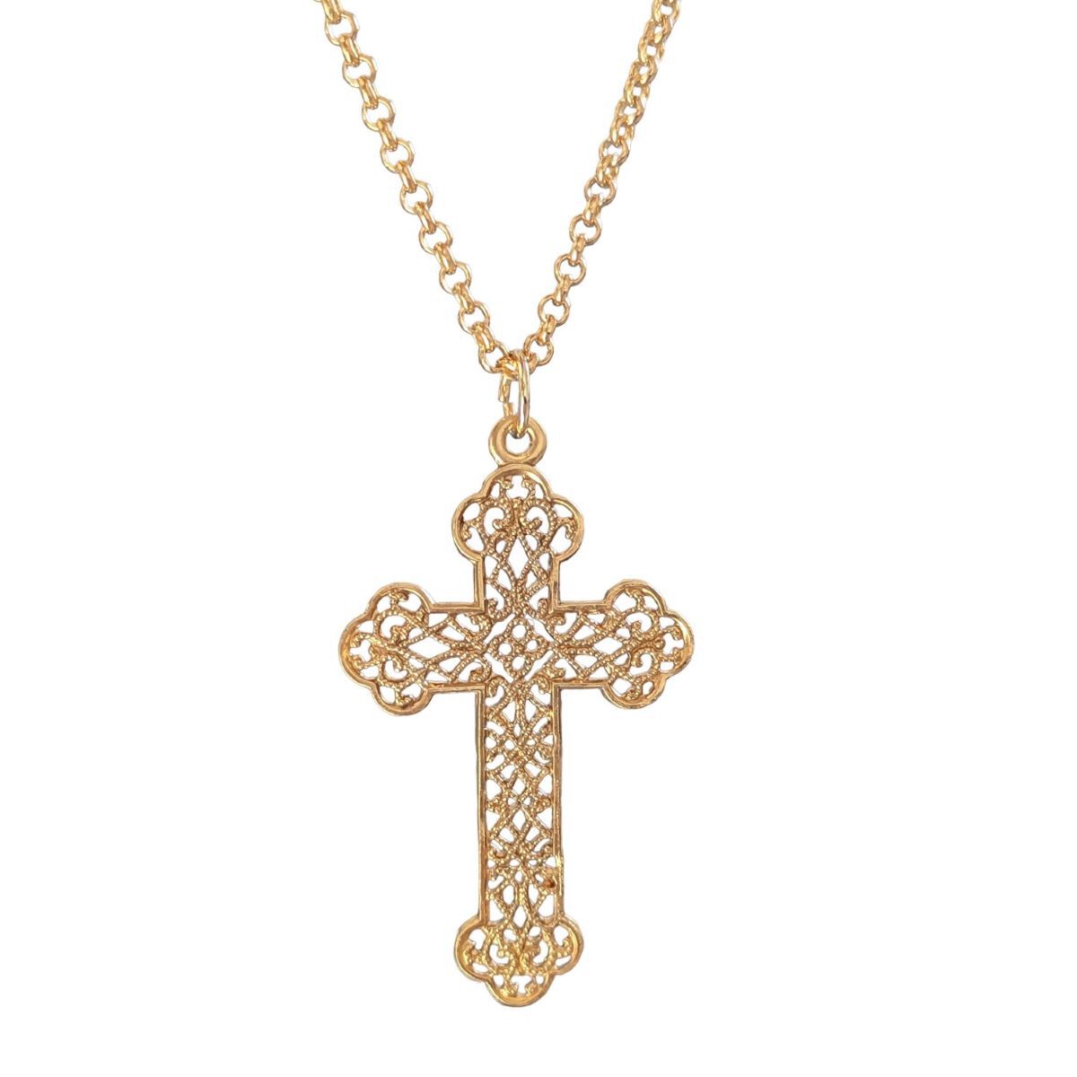 Cavenders | Accessories | Cavenders Tooled Leather Silver Cross Necklace  New Never Worn | Poshmark