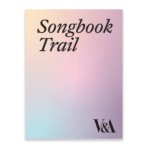 V&A Songbook Trail postcard concertina