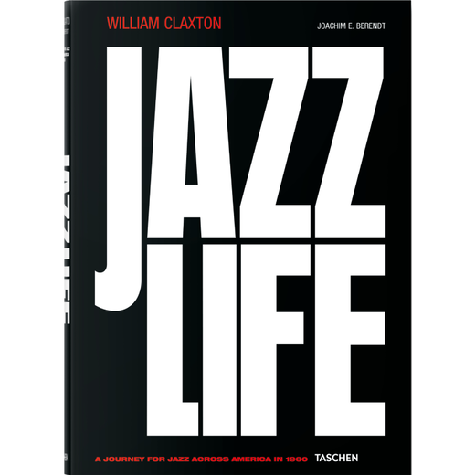 Book cover featuring the title Jazz Life in white, bold capital letters on a black background.