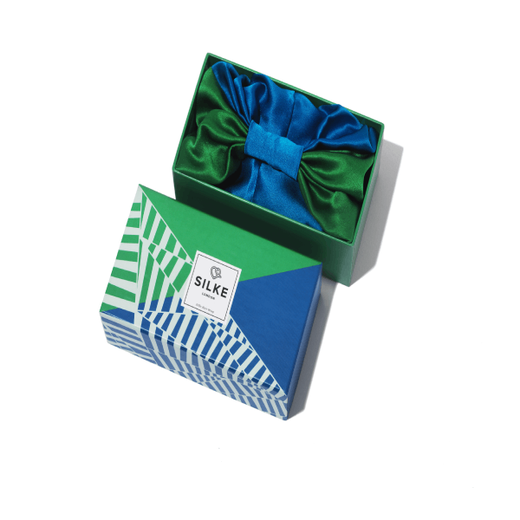 A blue ad green gift box.
