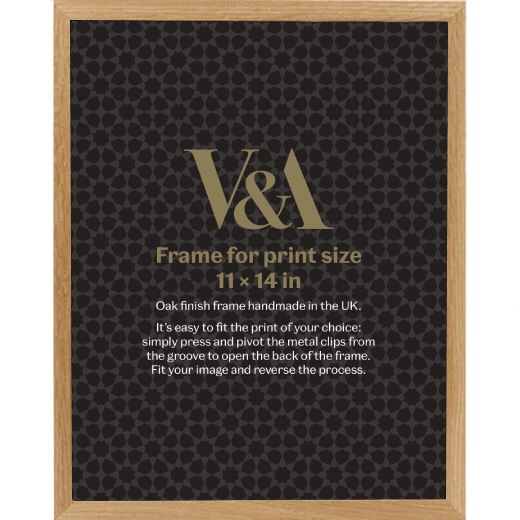 V&A Oak finish box picture frame - 11x14 inches