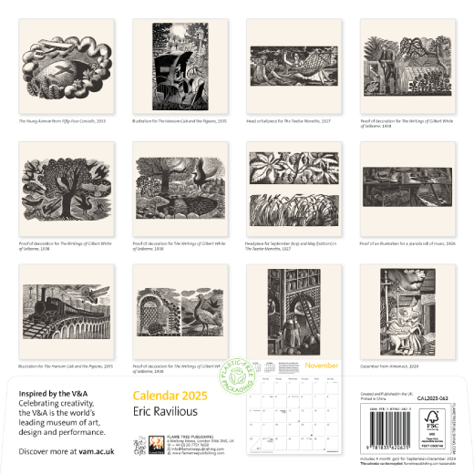 Eric Ravilious 2025 calendar