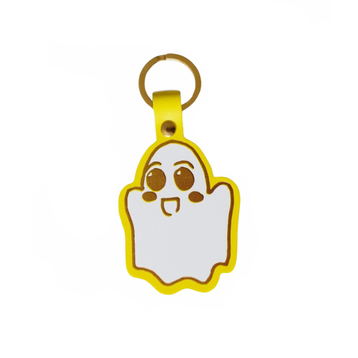 Ghost leather keyring