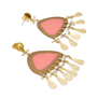 Coral teardrop earrings by Fotini Liami