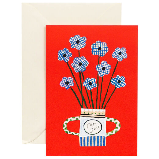 Flowers for you greeting card