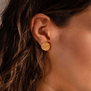 Small circle stud earrings by Emma Calvert