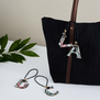 William Morris Compton leather bag charm - D