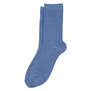 A pair of sparkly blue socks.