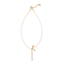 Dragonfly pearl drop necklace by Fotini Liami 