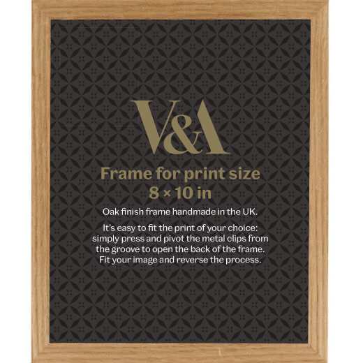 V&A Oak finish box picture frame - 8x10 inches