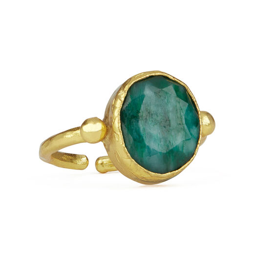 Siena Emerald Cocktail Ring | Ottoman Hands | V&A Shop