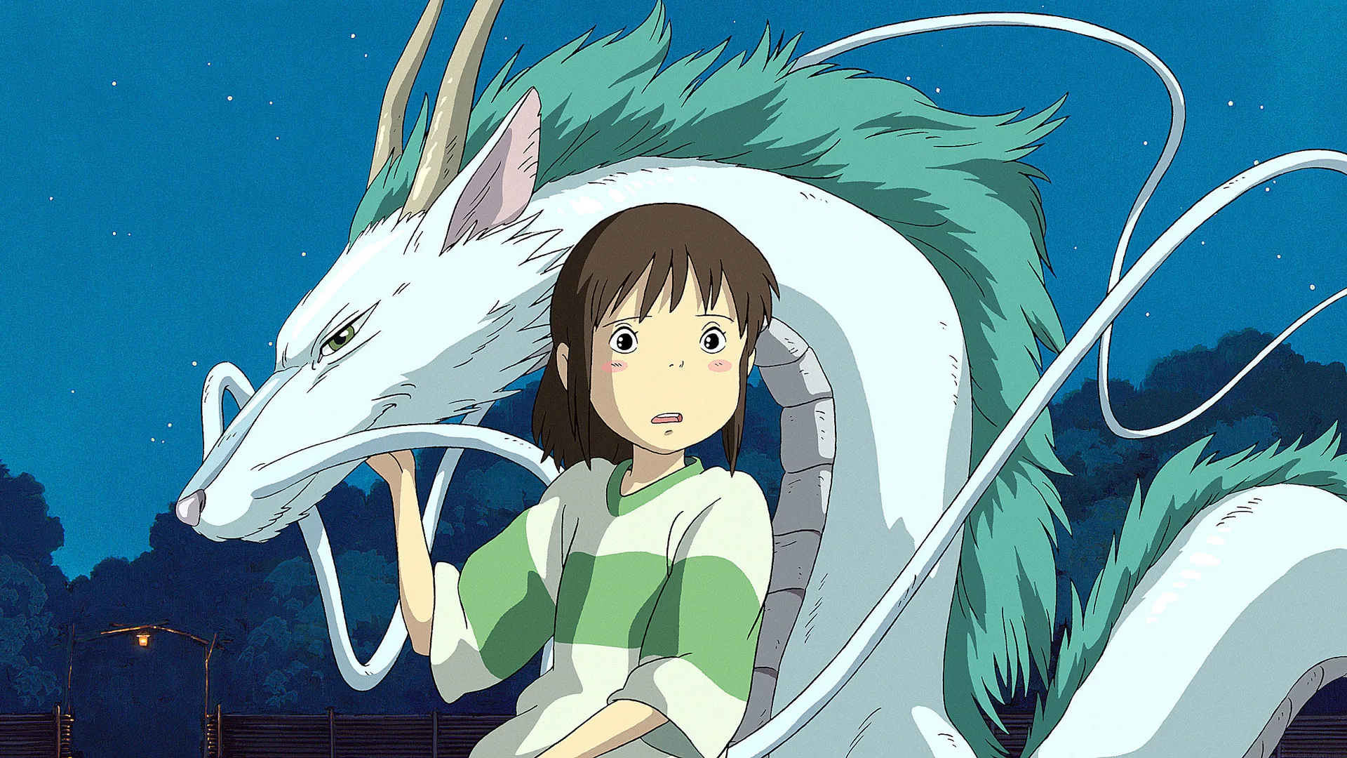Haku and Chihiro from the Studio Ghibli film Spirited Away